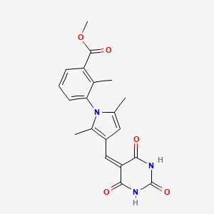 methyl 3-{2,5-dimethyl-3-[(2,4,6-trioxotetrahydro-5(2H)-pyrimidinylidene)methyl]-1H-pyrrol-1-yl}-2-methylbenzoate