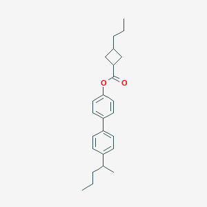 molecular formula C25H32O2 B371280 4'-(1-Methylbutyl)[1,1'-biphenyl]-4-yl 3-propylcyclobutanecarboxylate 