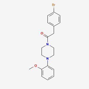 2-(4-Bromophenyl)-1-[4-(2-methoxyphenyl)piperazin-1-yl]ethanone