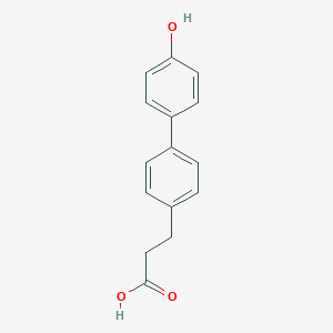 molecular formula C15H14O3 B371283 3-[4-(4-Hydroxyphenyl)phenyl]propanoic acid 