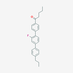 molecular formula C26H27FO B371284 1-(2'-Fluoro-4''-propyl[1,1':4',1''-terphenyl]-4-yl)-1-pentanone 