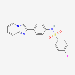 N-(4-imidazo[1,2-a]pyridin-2-ylphenyl)-4-iodobenzenesulfonamide