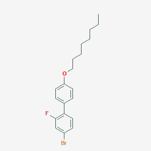molecular formula C20H24BrFO B371286 4-Octyloxy-2'-fluoro-4'-bromobiphenyl 