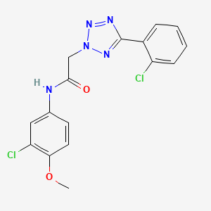 N-(3-chloro-4-methoxyphenyl)-2-[5-(2-chlorophenyl)-2H-tetrazol-2-yl]acetamide