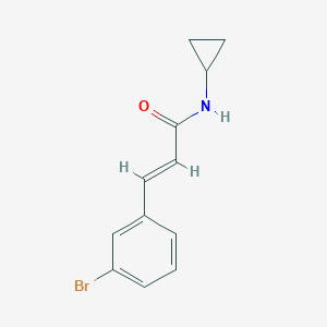 molecular formula C12H12BrNO B371288 3-(3-bromophenyl)-N-cyclopropylacrylamide CAS No. 64379-92-6