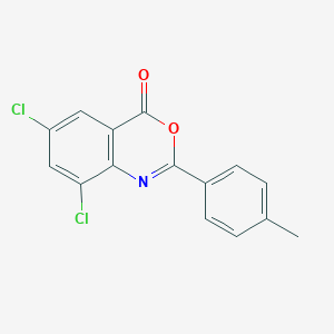 molecular formula C15H9Cl2NO2 B371289 6,8-dichloro-2-(4-methylphenyl)-4H-3,1-benzoxazin-4-one CAS No. 40728-71-0