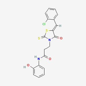 molecular formula C19H15ClN2O3S2 B3712904 MFCD02369596 