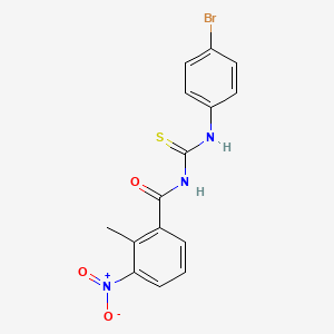 N-[(4-bromophenyl)carbamothioyl]-2-methyl-3-nitrobenzamide