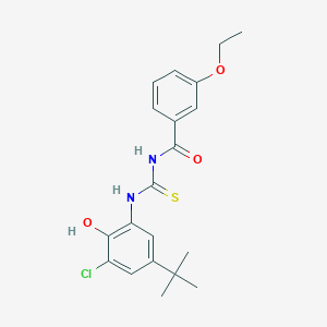 N-[(5-tert-butyl-3-chloro-2-hydroxyphenyl)carbamothioyl]-3-ethoxybenzamide