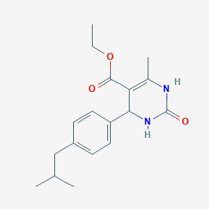 molecular formula C18H24N2O3 B371299 Ethyl 6-methyl-4-[4-(2-methylpropyl)phenyl]-2-oxo-1,2,3,4-tetrahydropyrimidine-5-carboxylate CAS No. 329778-25-8