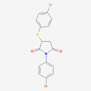 1-(4-Bromophenyl)-3-[(4-chlorophenyl)sulfanyl]-2,5-pyrrolidinedione