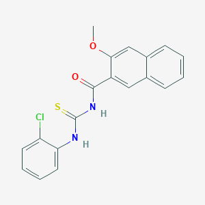 N-[(2-chlorophenyl)carbamothioyl]-3-methoxynaphthalene-2-carboxamide