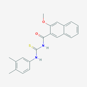 N-[(3,4-dimethylphenyl)carbamothioyl]-3-methoxynaphthalene-2-carboxamide