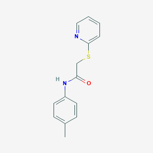 N-(4-methylphenyl)-2-(pyridin-2-ylsulfanyl)acetamide