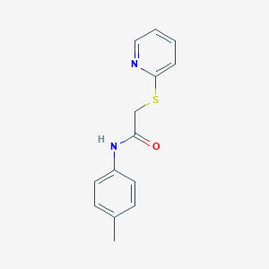 molecular formula C14H14N2OS B371308 N-(4-甲基苯基)-2-(吡啶-2-基硫代)乙酰胺 CAS No. 329212-06-8