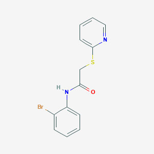 molecular formula C13H11BrN2OS B371309 N-(2-bromophenyl)-2-(pyridin-2-ylsulfanyl)acetamide CAS No. 329078-68-4