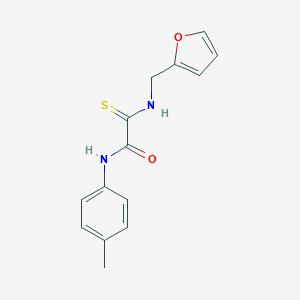 molecular formula C14H14N2O2S B371311 2-[(2-furylmethyl)amino]-N-(4-methylphenyl)-2-thioxoacetamide CAS No. 329078-75-3