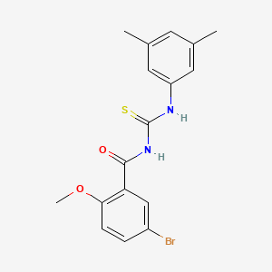 5-bromo-N-[(3,5-dimethylphenyl)carbamothioyl]-2-methoxybenzamide