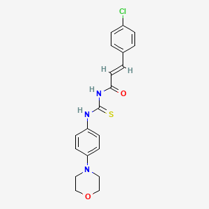 3-(4-chlorophenyl)-N-({[4-(4-morpholinyl)phenyl]amino}carbonothioyl)acrylamide