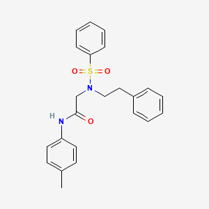 N-(4-methylphenyl)-N~2~-(2-phenylethyl)-N~2~-(phenylsulfonyl)glycinamide