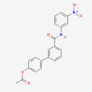 [4-[3-[(3-Nitrophenyl)carbamoyl]phenyl]phenyl] acetate