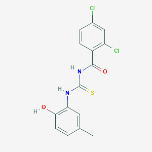 2,4-dichloro-N-[(2-hydroxy-5-methylphenyl)carbamothioyl]benzamide