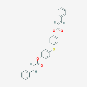 molecular formula C30H22O4S B371326 4-{[4-(Cinnamoyloxy)phenyl]sulfanyl}phenyl 3-phenylacrylate 