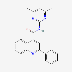 N-(4,6-dimethylpyrimidin-2-yl)-2-phenylquinoline-4-carboxamide