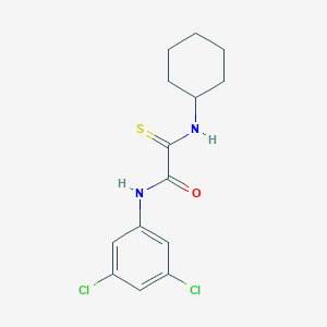 2-(cyclohexylamino)-N-(3,5-dichlorophenyl)-2-thioxoacetamide