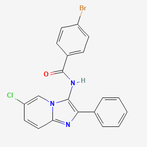 4-bromo-N-(6-chloro-2-phenylimidazo[1,2-a]pyridin-3-yl)benzamide