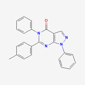 6-(4-methylphenyl)-1,5-diphenyl-1,5-dihydro-4H-pyrazolo[3,4-d]pyrimidin-4-one