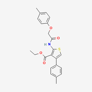 Ethyl 2-{[(4-methylphenoxy)acetyl]amino}-4-(4-methylphenyl)thiophene-3-carboxylate