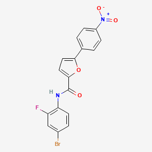 N-(4-bromo-2-fluorophenyl)-5-(4-nitrophenyl)furan-2-carboxamide