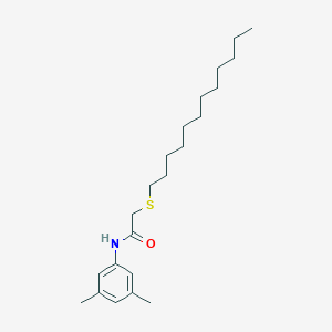molecular formula C22H37NOS B371340 N-(3,5-dimethylphenyl)-2-(dodecylsulfanyl)acetamide CAS No. 331461-50-8