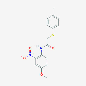 N-(4-methoxy-2-nitrophenyl)-2-[(4-methylphenyl)sulfanyl]acetamide