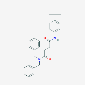 molecular formula C28H32N2O2 B371348 N',N'-dibenzyl-N-(4-tert-butylphenyl)butanediamide CAS No. 271775-69-0