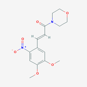 3-(4,5-Dimethoxy-2-nitrophenyl)-1-morpholinoprop-2-en-1-one