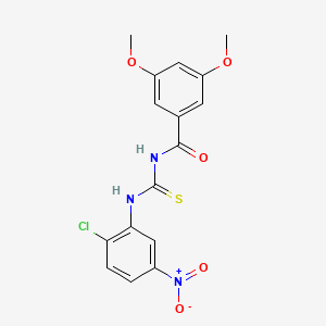 N-{[(2-chloro-5-nitrophenyl)amino]carbonothioyl}-3,5-dimethoxybenzamide