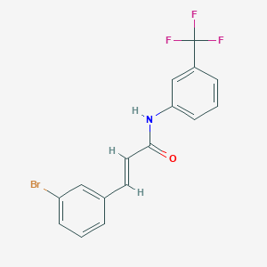 molecular formula C16H11BrF3NO B371353 3-(3-bromophenyl)-N-[3-(trifluoromethyl)phenyl]acrylamide 