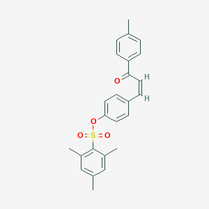 molecular formula C25H24O4S B371359 [4-[(Z)-3-(4-methylphenyl)-3-oxoprop-1-enyl]phenyl] 2,4,6-trimethylbenzenesulfonate CAS No. 331461-34-8