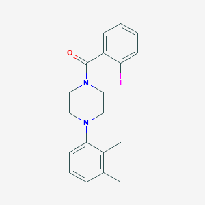 molecular formula C19H21IN2O B3713591 1-(2,3-dimethylphenyl)-4-(2-iodobenzoyl)piperazine 