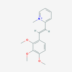 1-Methyl-2-[2-(2,3,4-trimethoxyphenyl)vinyl]pyridinium