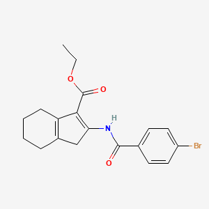 ethyl 2-[(4-bromobenzoyl)amino]-4,5,6,7-tetrahydro-1H-indene-3-carboxylate