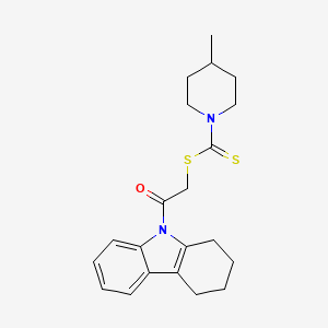 2-OXO-2-(2,3,4,9-TETRAHYDRO-1H-CARBAZOL-9-YL)ETHYL 4-METHYLPIPERIDINE-1-CARBODITHIOATE