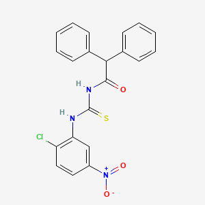 N-{[(2-chloro-5-nitrophenyl)amino]carbonothioyl}-2,2-diphenylacetamide