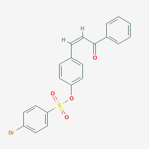 4-[(1Z)-3-oxo-3-phenylprop-1-en-1-yl]phenyl 4-bromobenzene-1-sulfonate