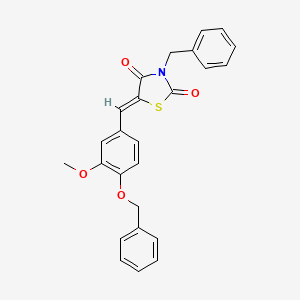 3-benzyl-5-[4-(benzyloxy)-3-methoxybenzylidene]-1,3-thiazolidine-2,4-dione