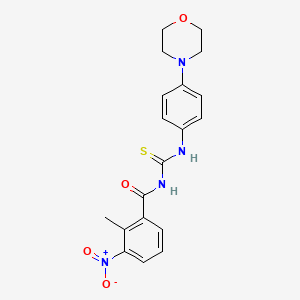 2-methyl-N-{[4-(morpholin-4-yl)phenyl]carbamothioyl}-3-nitrobenzamide