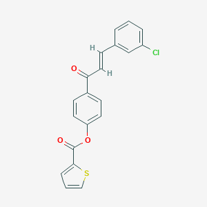 4-[(2E)-3-(3-chlorophenyl)prop-2-enoyl]phenyl thiophene-2-carboxylate