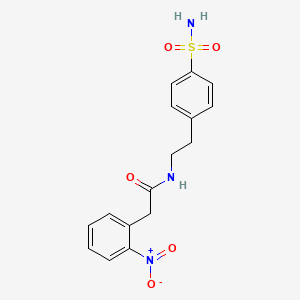 N-{2-[4-(aminosulfonyl)phenyl]ethyl}-2-(2-nitrophenyl)acetamide